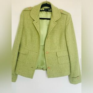 Banana Republic Lime Green Wool Woman’s  Jacket/Blazer